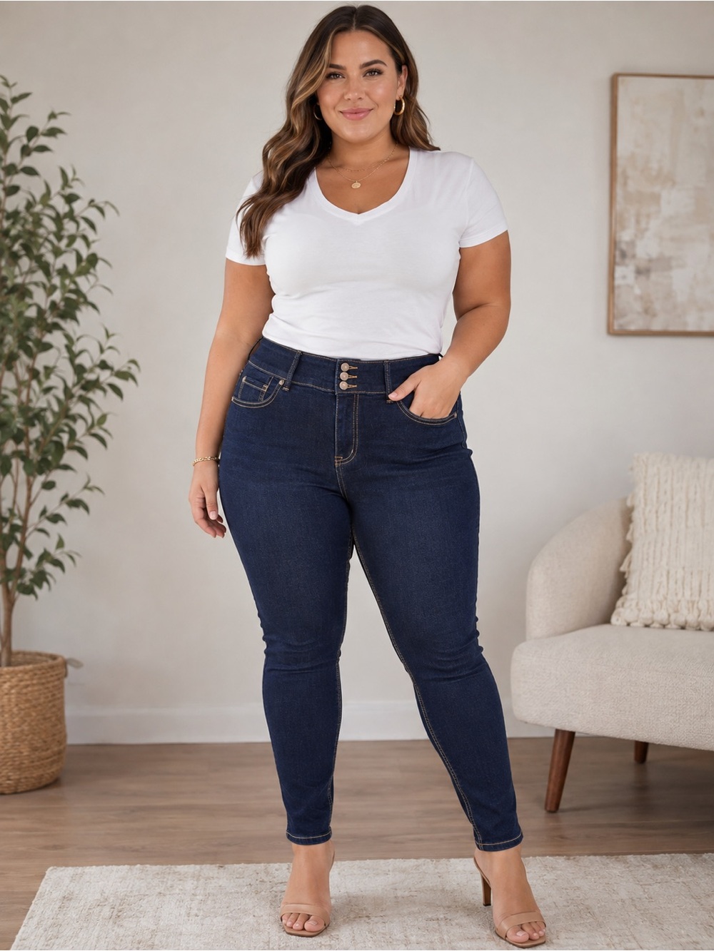 NWT 18R TORRID Jean High-Rise Dark Blue Jegging- AS IS
